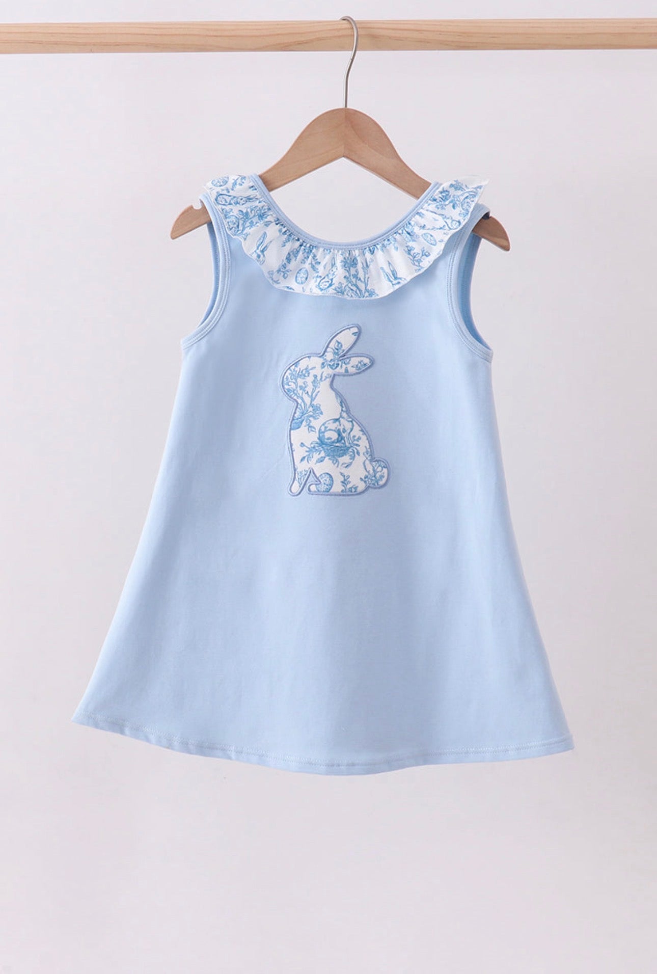 Little Girl Sleeveless Bow Back Bunny Dress