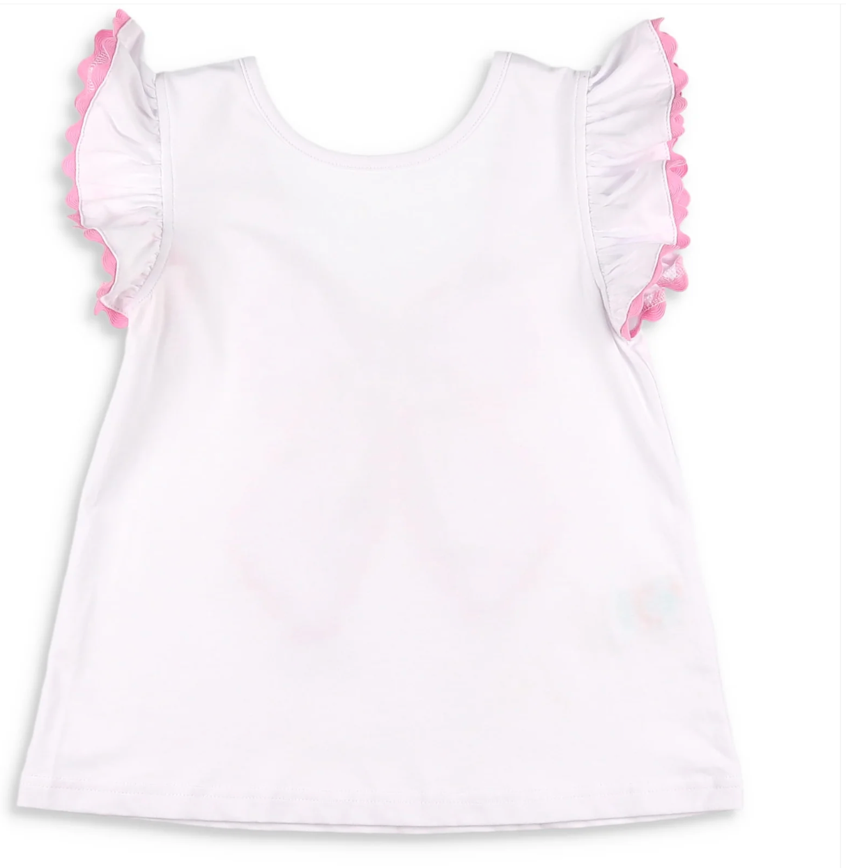 Shrimp and Grits White Bow Back Top