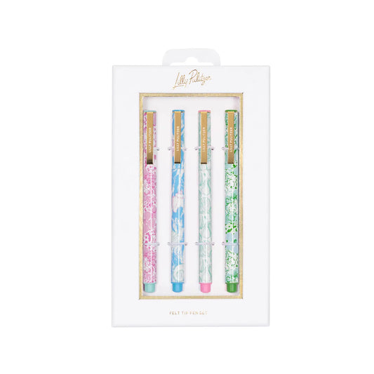 Lilly Pulitzer Felt Tip Pen Set, Assorted