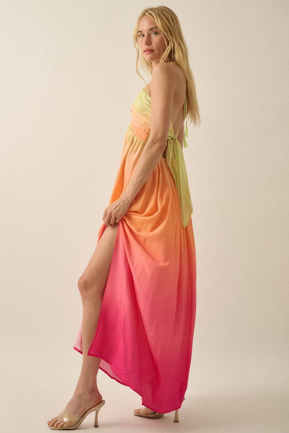 Halsey Halter Ombré Dress