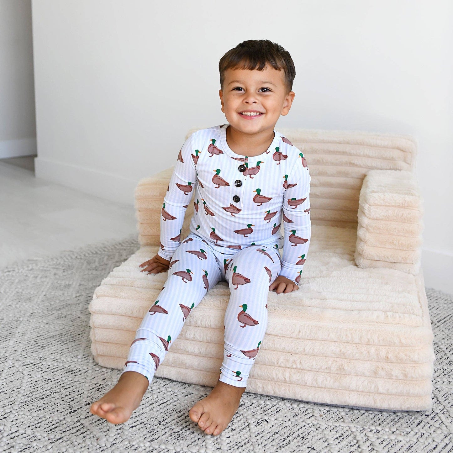 Landon TWO PIECE Duck Bamboo Childrens Clothing Outfit
