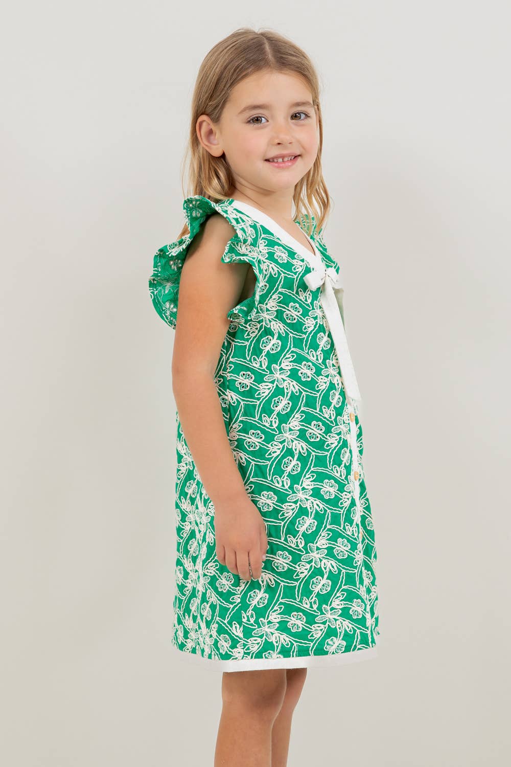 Diane Youth Embroidered Dress
