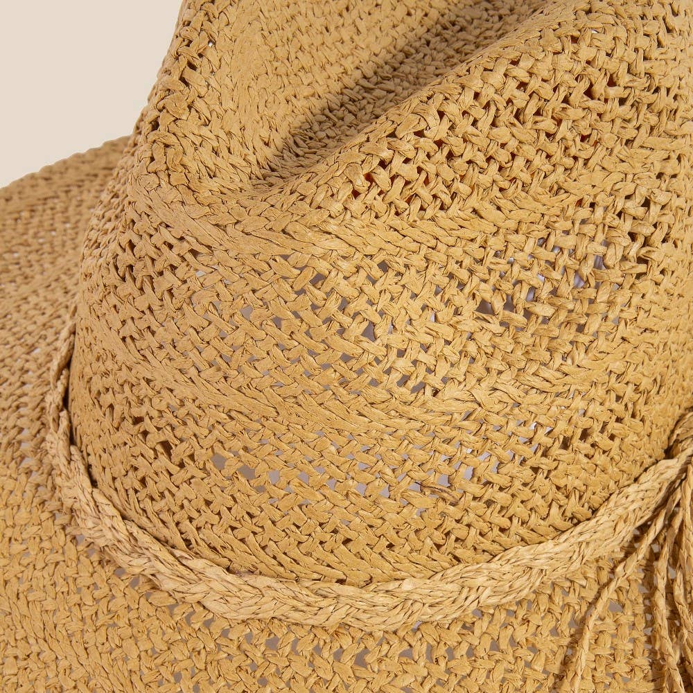 Braided Rope Band Straw Hat