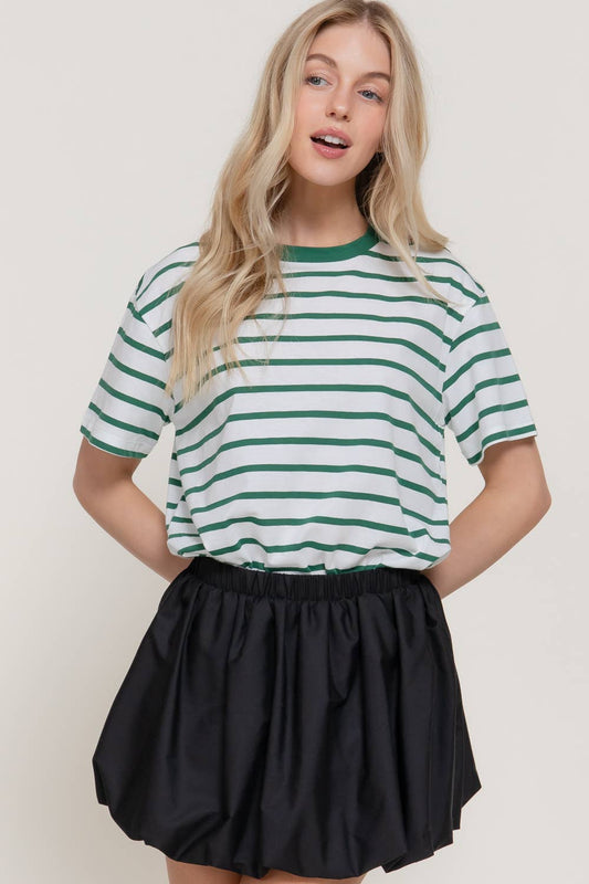 Rosie Short Sleeve Stripe Shirt