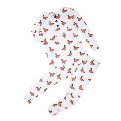 Landon TWO PIECE Duck Bamboo Childrens Clothing Outfit