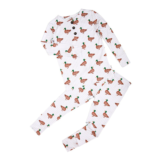 Landon TWO PIECE Duck Bamboo Childrens Clothing Outfit