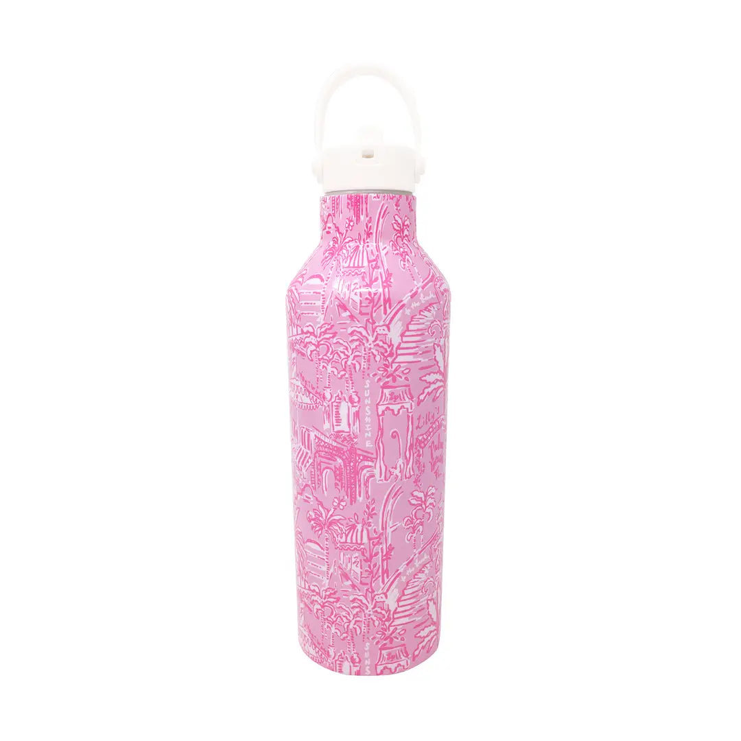 Lilly Pulitzer Stainless Steel Water Bottle, Palm Beach Playground