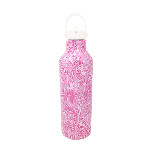 Lilly Pulitzer Stainless Steel Water Bottle, Palm Beach Playground