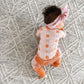 Reagan RUFFLE ZIP Bamboo Pumpkin Baby Outfit