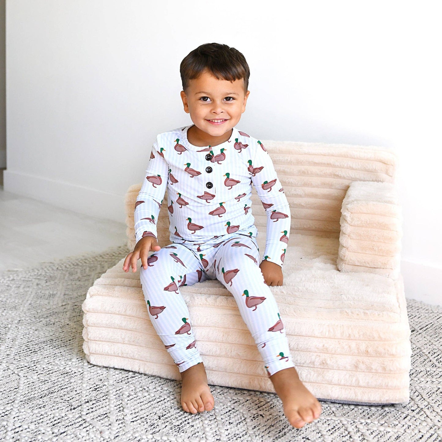 Landon TWO PIECE Duck Bamboo Childrens Clothing Outfit