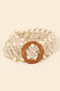 Beaded Trim Braided Belt
