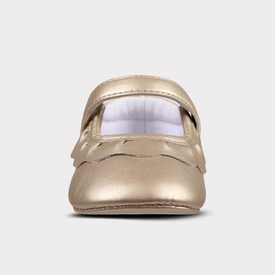 Amina Girls Hook & Loop Crib Shoe