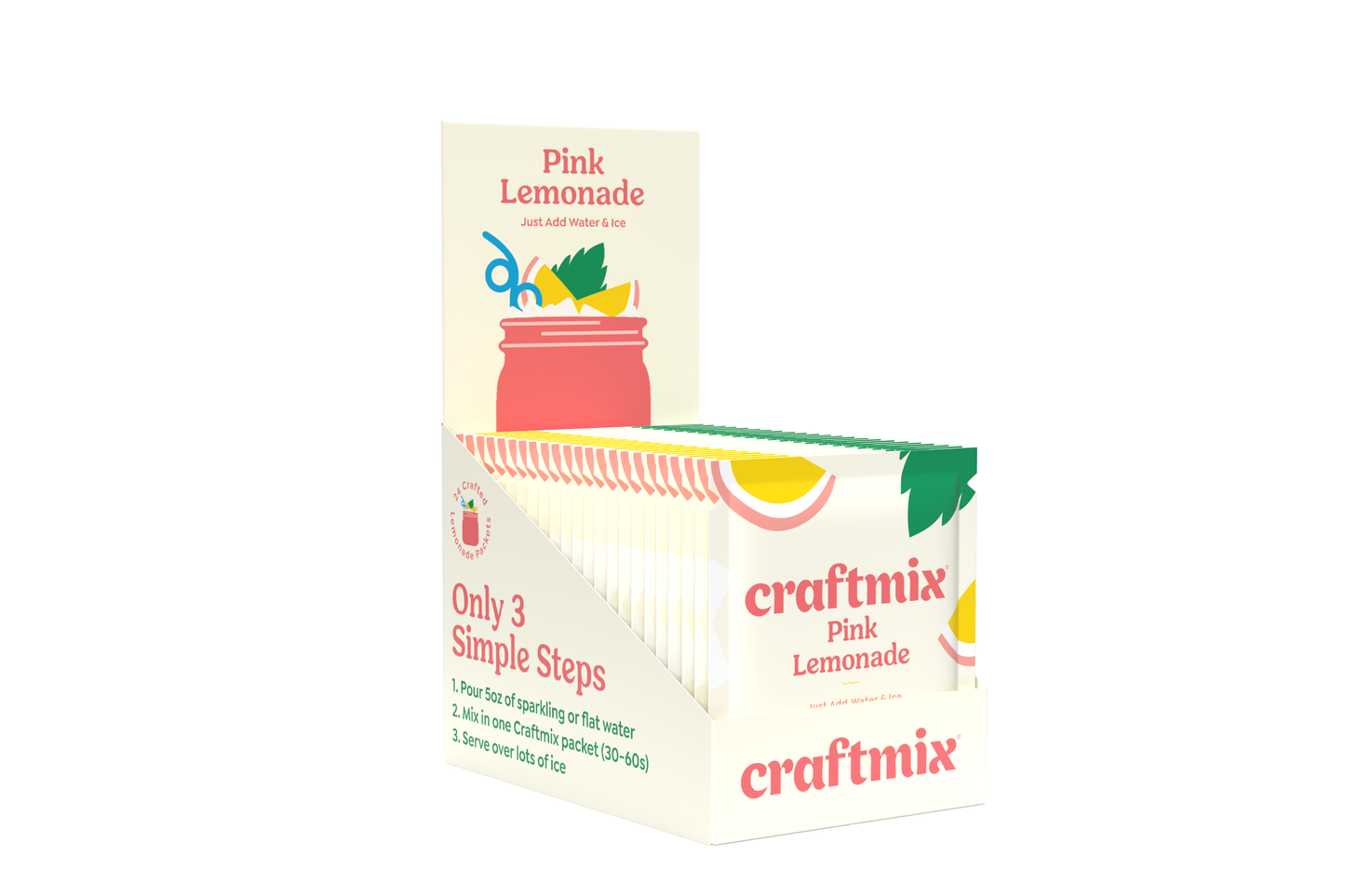 Pink Lemonade Cocktail / Mocktail Mixer