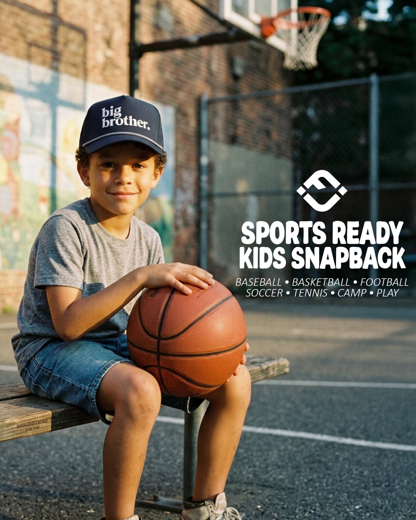 Kid's Golf Hat - Big Brother - Navy