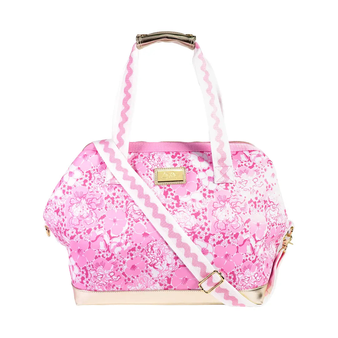 Lilly Pulitzer Neoprene Cooler, Conch Shell Pink Burst of Joy