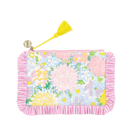 Lilly Pulitzer Ruffle Pouch Lilly Garden Home